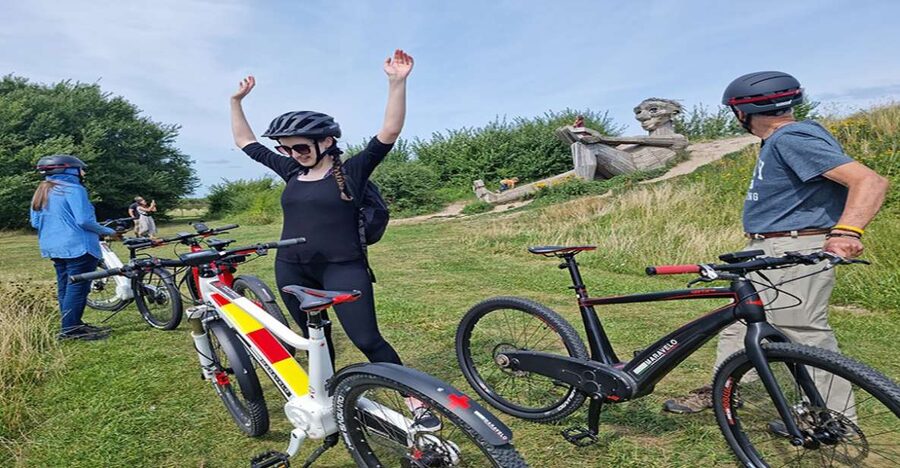 Copenhagen: Private Forgotten Giants E-Bike Treasure Hunt - Glostrup: the first change of scenery