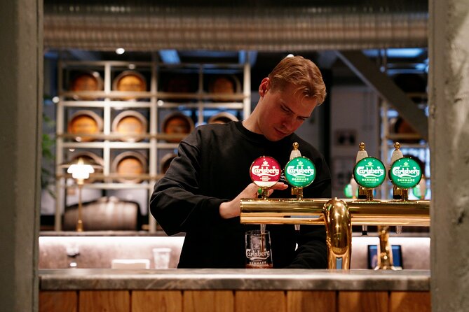 Exhibition - Home of Carlsberg - The 22,000-bottle collection is the visual highlight