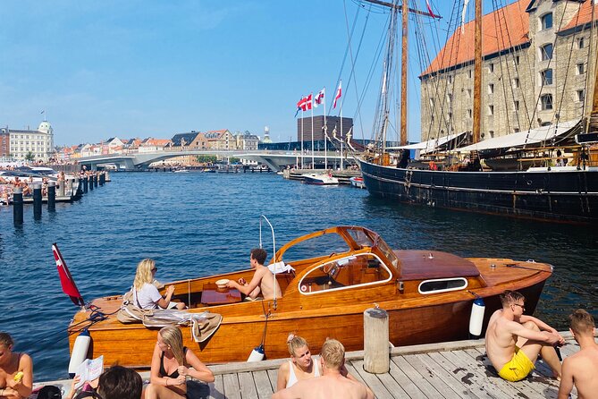 Private Copenhagen Boat cruise in Scandinavian mahogany boat - Amalienborg and a possible royal yacht